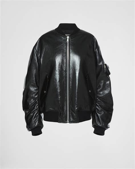 borsa bomber prada|prada nappa bomber jacket.